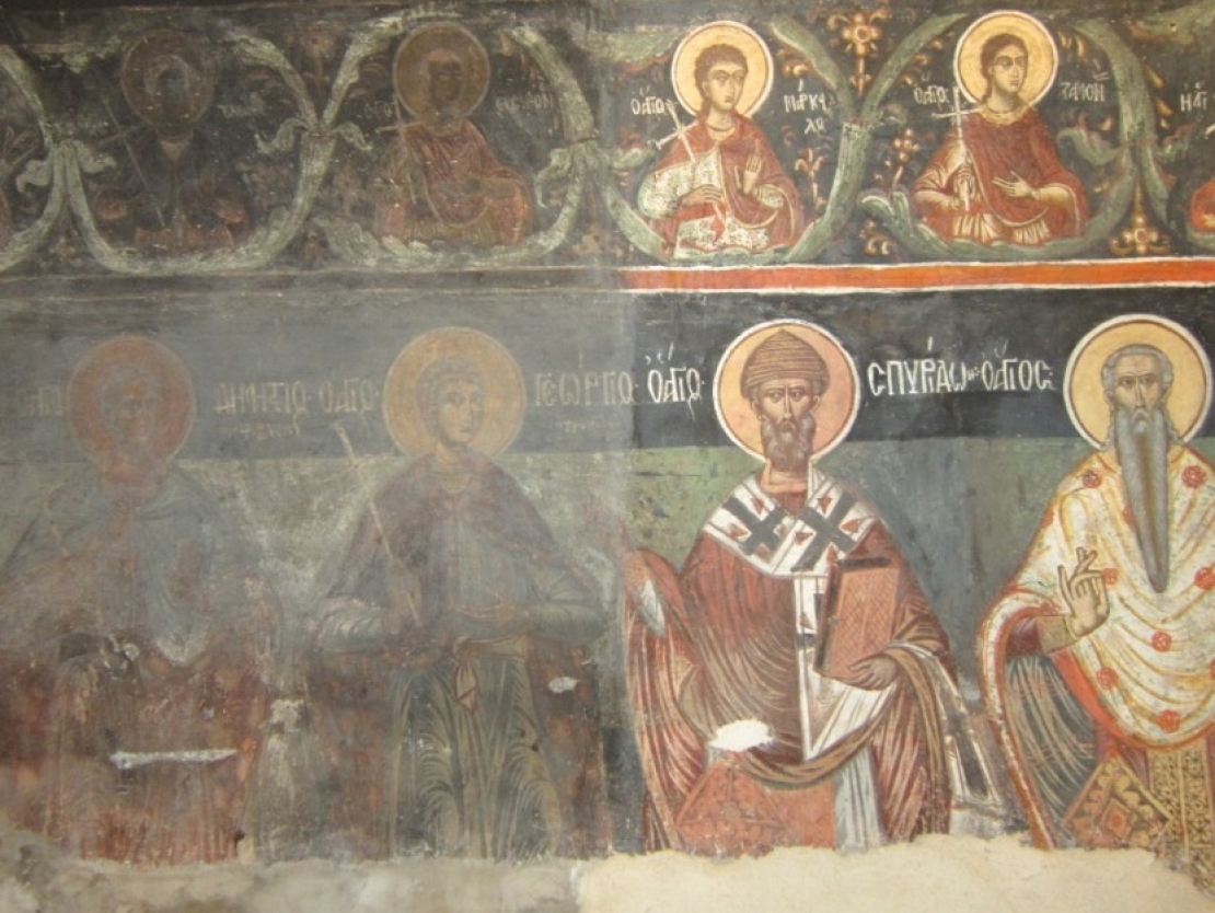 Συντήρηση των τοιχογραφιών του Ιερού Ναού Κοίμησης Θεοτόκου στις Γούβες Λακωνίας